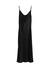 Cowl Neck Slip Dress in Silk Charmeuse