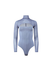 Elegant Long Sleeve Bodysuit with Cutout Detail