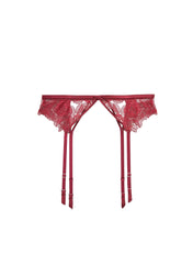 Rose Embroidered Garter Belt Romantic Lingerie
