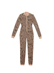 Butterfly Leopard Knit Catsuit