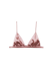 Silk Satin Triangle Bra